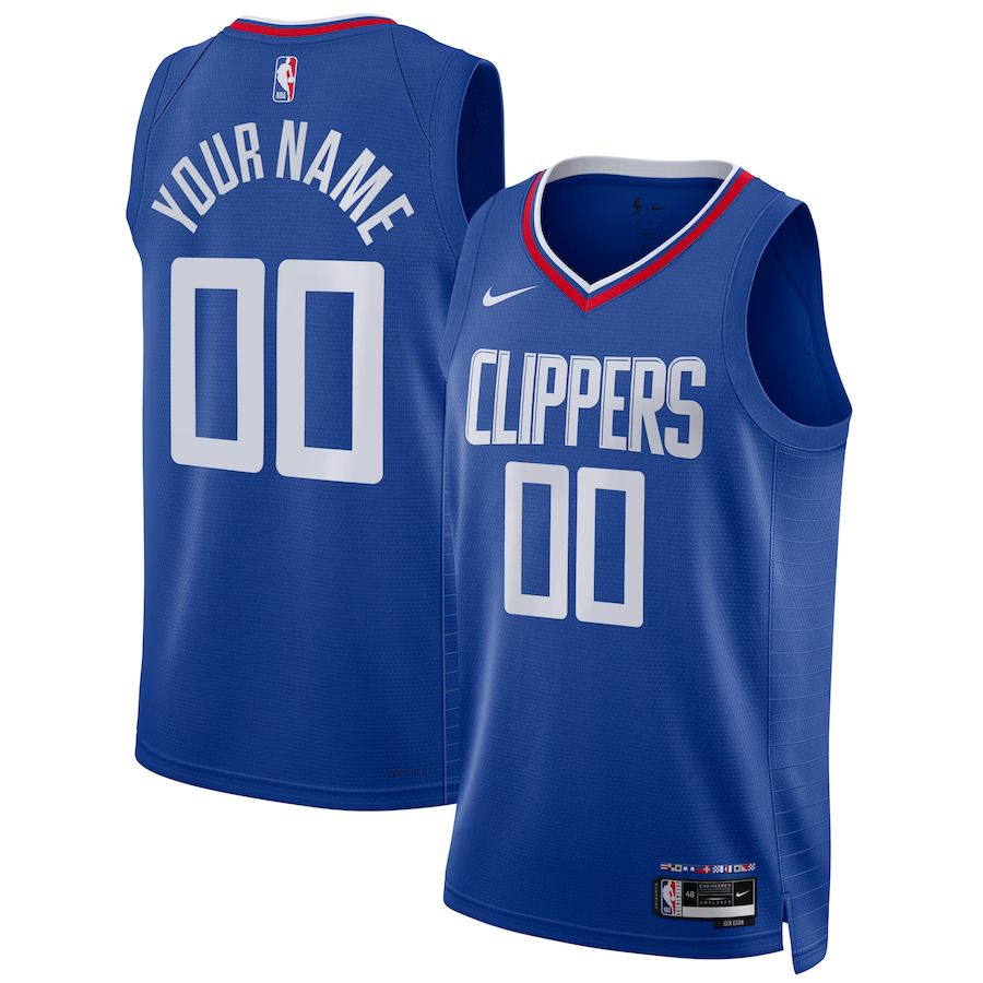 Men Los Angeles Clippers Nike Royal 2022-23 Swingman Custom NBA Jersey->customized nba jersey->Custom Jersey